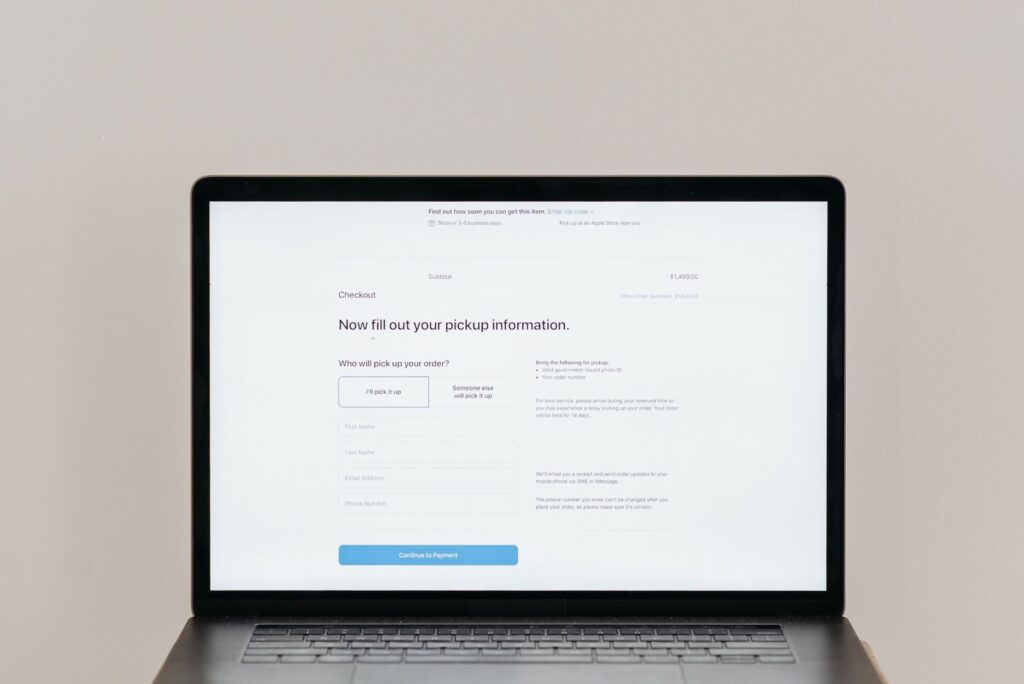 a direct booking website showing the form for an extra service